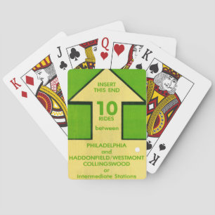 PATCO Throwback Biljett Deck of Cards Casinokort