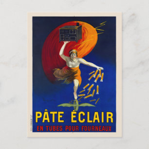 Pate Eclair Vintage Advertising Poster 1912 Vykort