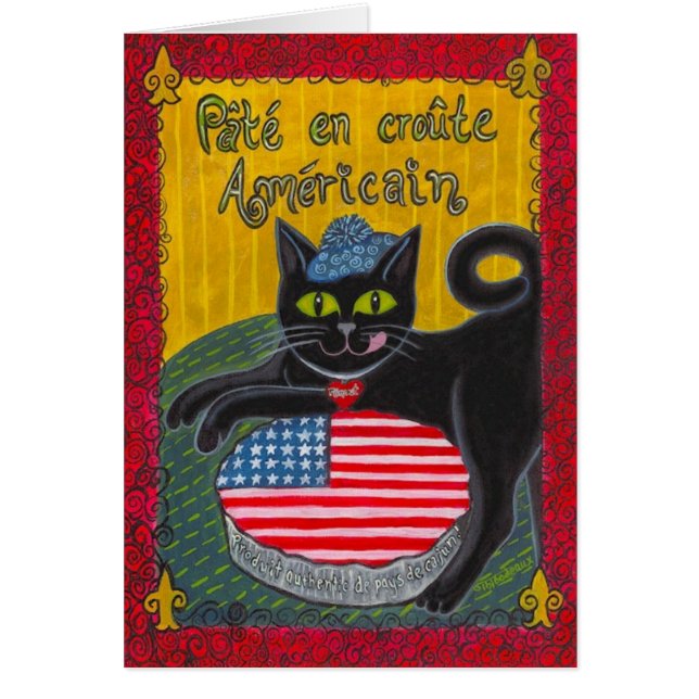 Pâté en Croûte Américain (amerikanpajen) Hälsningskort (Framsidan)