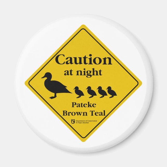 Pateke Sign Magnet (Framsidan)