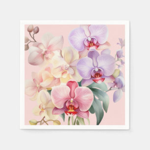 Patel Rainbow Orchids Bröllop Pappersservett