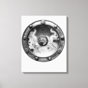 Paten med en medaljong som visar jumbon canvastryck