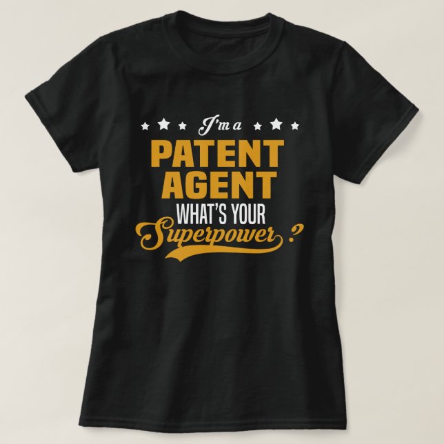 Patent Agent T Shirt (Design framsida)