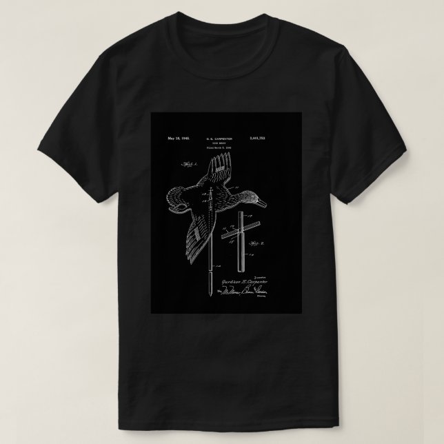 Patent anka per carpenter t shirt (Design framsida)