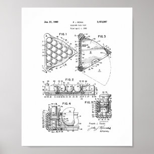 Patent för Billiardbollkugge Poster