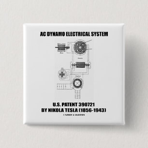 Patent för elektriskt system för Nikola Tesla Knapp