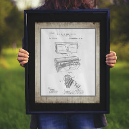 Patent för vintage Ammo-patron Poster