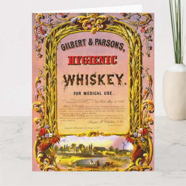 Patent Medicine Ad 1860 Kort (Framsida)