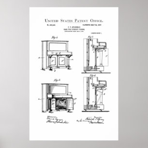 Patent - Opright Piano - Poster
