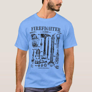 Patent på brandbekämpningsavdelningen för brandman t shirt