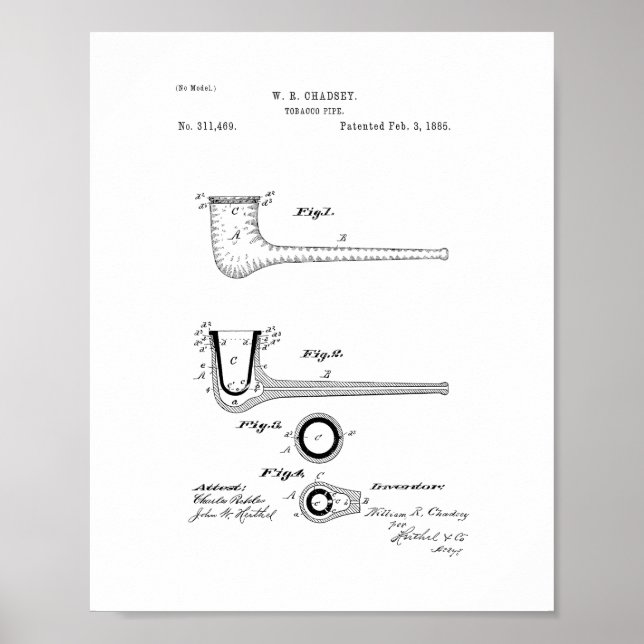 Patent på tobaksrök poster (Framsidan)