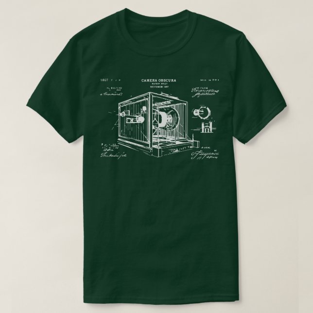 Patent på vintage kamera t shirt (Design framsida)