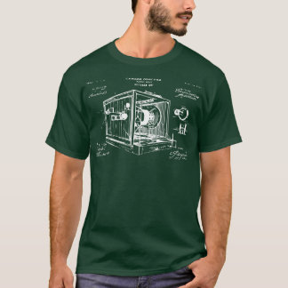 Patent på vintage kamera t shirt