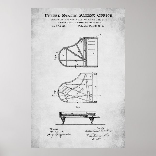 Patent - Piano - Poster (Framsidan)