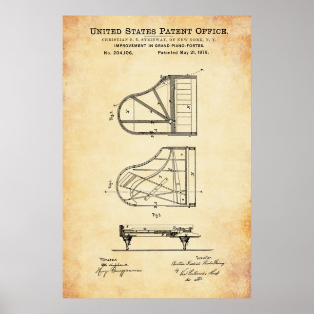 Patent - Piano - Poster (Framsidan)