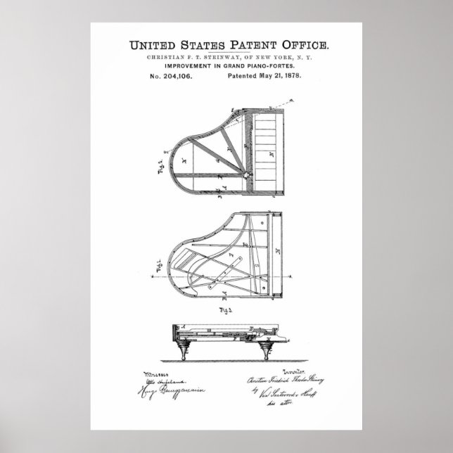 Patent - Piano - Poster (Framsidan)