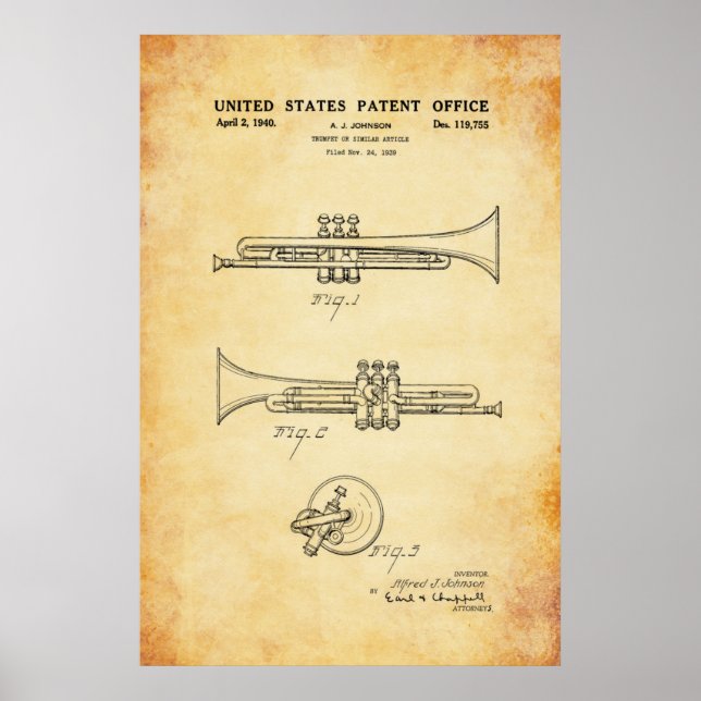 Patent - Trumpet - Poster (Framsidan)