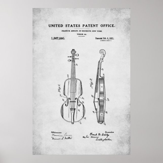 Patent - Violin - Poster (Framsidan)