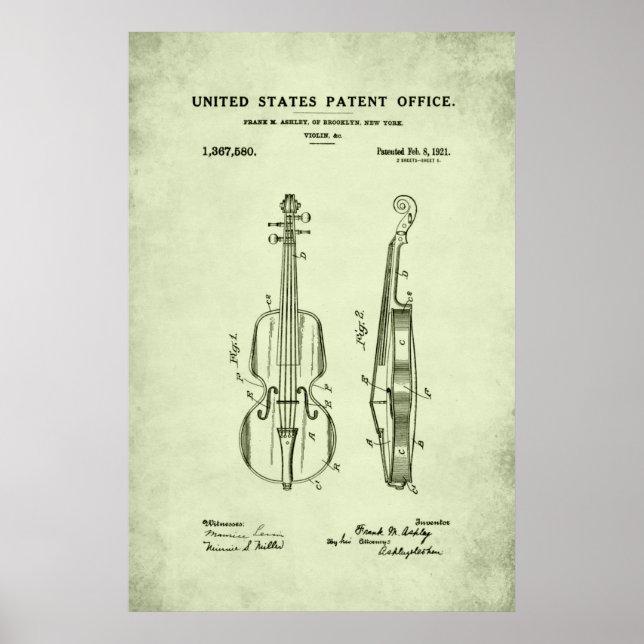Patent - Violin - Poster (Framsidan)