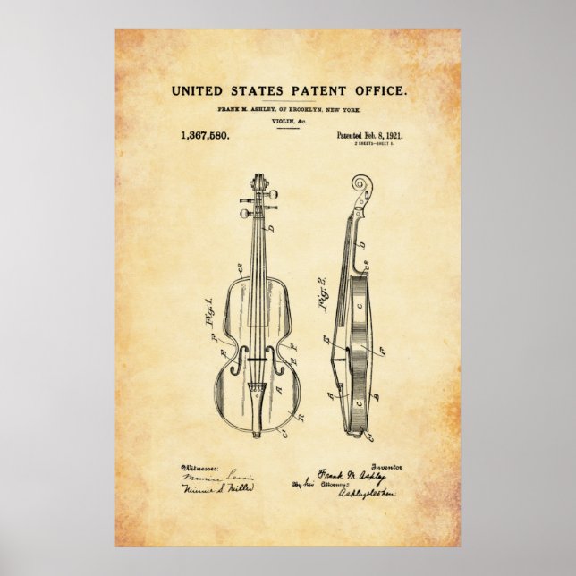 Patent - Violin - Poster (Framsidan)