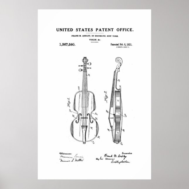 Patent - Violin - Poster (Framsidan)