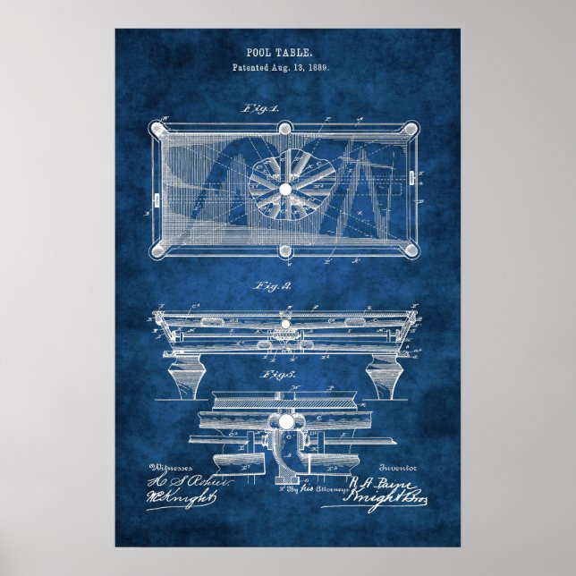 Patentartikel #10 miljarder Poster bassäng Bord (Framsidan)