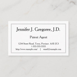 Patenterad agentvisitkort för professionell visitkort
