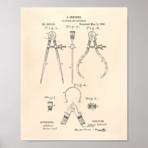 Patenterad konst gammala Peper för klämmor och f Poster