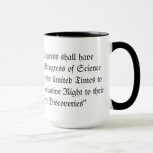 Patenterat och ta copyrightt på satsen mugg