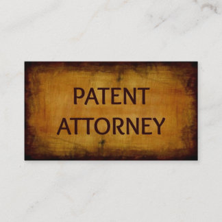 Patenträttsadvokat Antique Brushed-Affärskort Visitkort