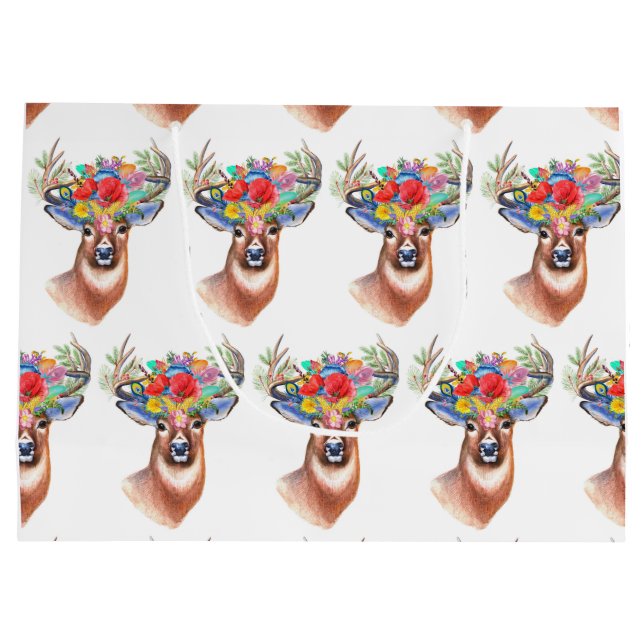 Paterna Flower Reindeer jul Magic (Baksidan)