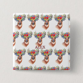 Paterna Flower Reindeer jul Magic Knapp