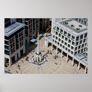 Paternoster kvadrerar i London England Poster