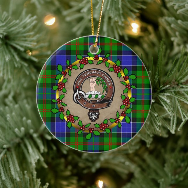 Paterson Badge & Tartan Personlig jul Julgransprydnad Keramik (Träd)
