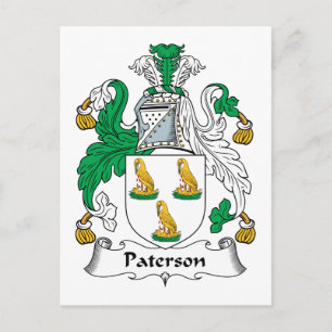 Paterson Family Crest Vykort