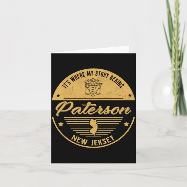 Paterson New Jersey Its Where My Story Begins _1  Kort (Framsida)
