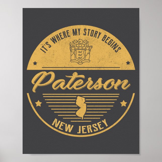 Paterson New Jersey Its Where My Story Begins _1  Poster (Framsidan)