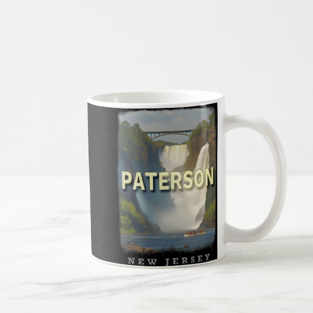 Paterson New Jersey Nj Waterfall Wonderland Sd617  Kaffemugg (Höger)