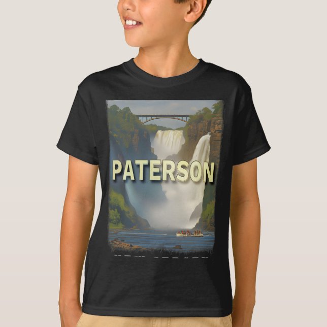 Paterson New Jersey Nj Waterfall Wonderland Sd617  T Shirt (Framsida)