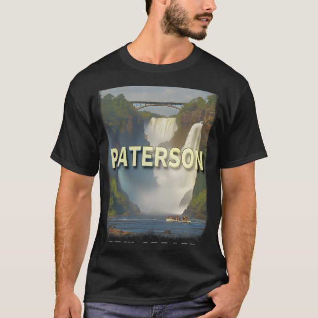 Paterson New Jersey Nj Waterfall Wonderland Sd617  T Shirt (Framsida)