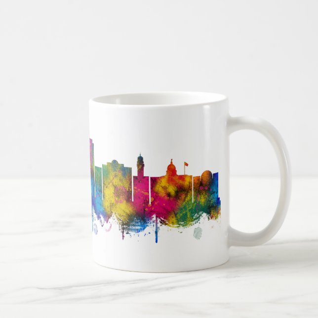 Paterson New Jersey Skyline Kaffemugg (Höger)