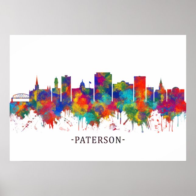 Paterson New jersey Skyline Poster (Framsidan)