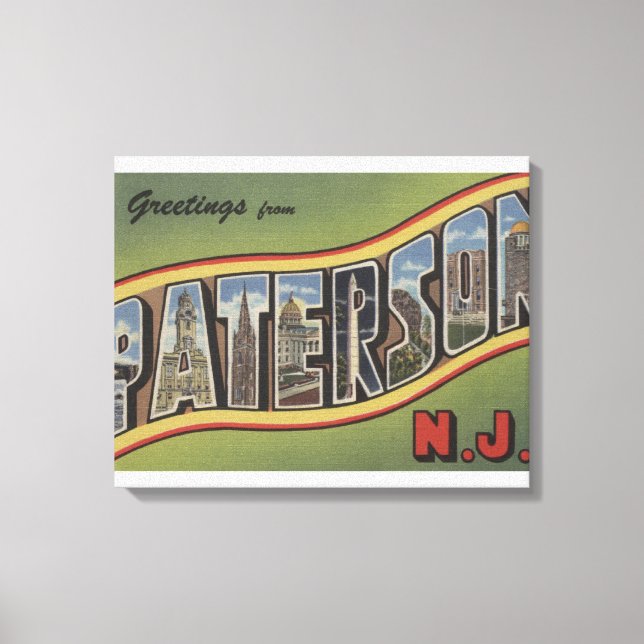 Paterson, New jersey - Stora Brev Scenes Canvastryck (Framsida)