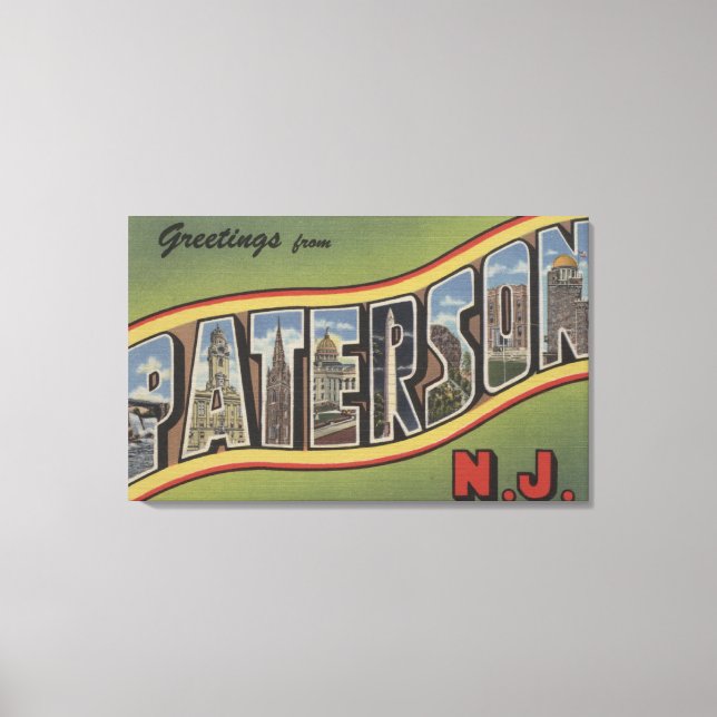 Paterson, New jersey - Stora Brev Scenes Canvastryck (Framsida)