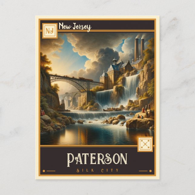 Paterson, New jersey | VINTAGE Vykort (Framsida)