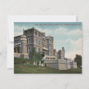 Paterson NJ, Lambert Castle, 1940:s View Vykort