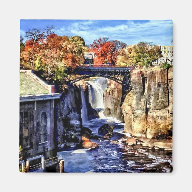 Paterson NJ - Paterson Underbar Falls Magnet (Framsidan)
