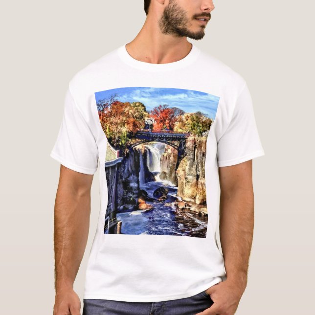 Paterson NJ - Paterson Underbar Falls T Shirt (Framsida)