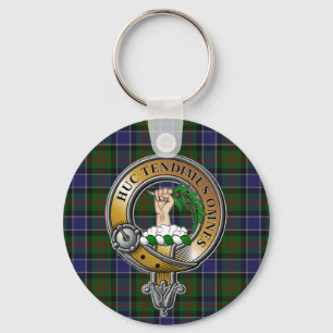 Paterson Tartan & Badge Nyckelring