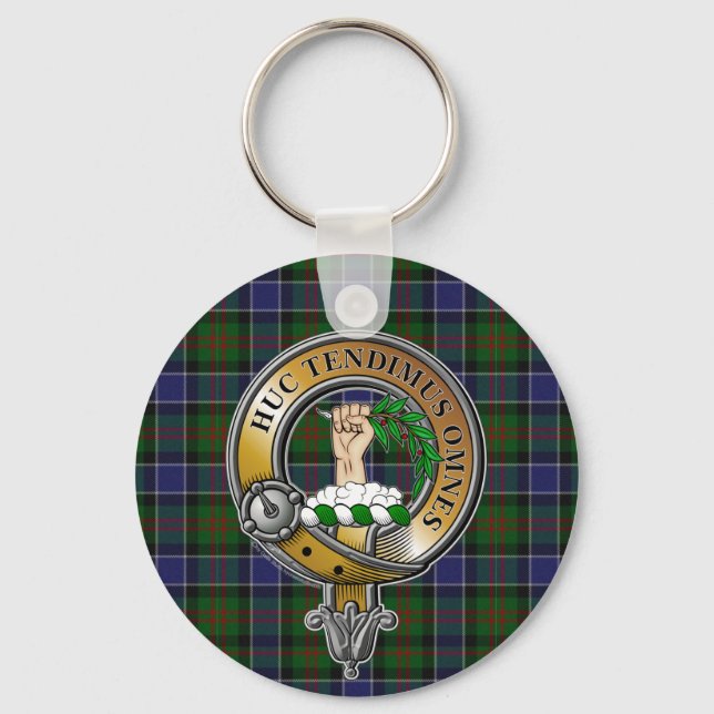 Paterson Tartan & Badge Nyckelring (Framsida)